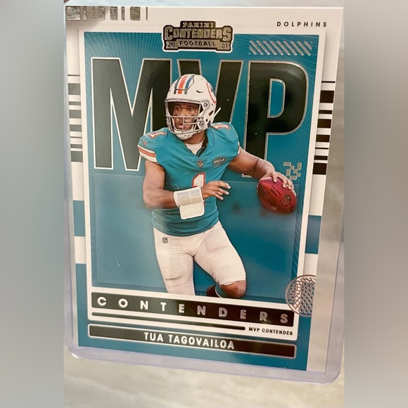 Tua Tagovailoa MVP Contenders Miami Dolphins Panini Football Card Tyreek Hill - Picture 2 of 3